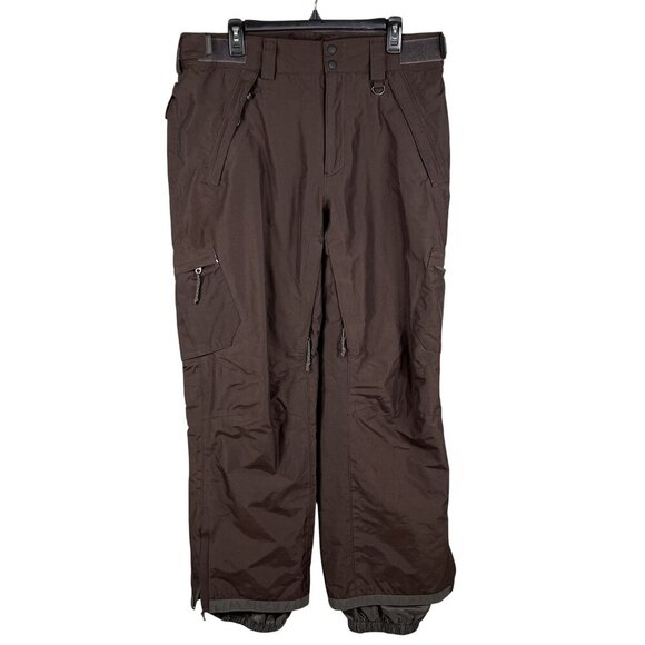 Columbia Mens XL Titanium Brown Snow Ski Snowboard Winter Sled Pants Insulated - Picture 1 of 16